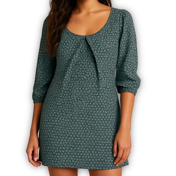 Jack by BB Dakota Dress Boho Gray Skyler Scoop Neck M - Picture 10 of 10